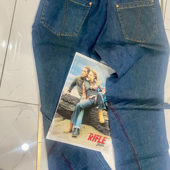 RIFLE Vintage 5 Pocket Jeans Sz 34 - Picture 13 of 15